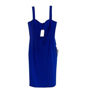 NWT Dress The Population Nicole Sweetheart Neck XL Cocktail Sexy Electric Blue
